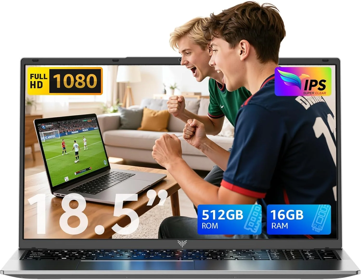 ACEMAGIC 18,5 Zoll Laptop, Twin Lake N150 (bis zu 3,6 GHz),8000mAh,16 GB DDR4 512 GB SSD bis zu 2 TB, 1920 x 1080 IPS Full HD Laptop, BT5.0, HDMI