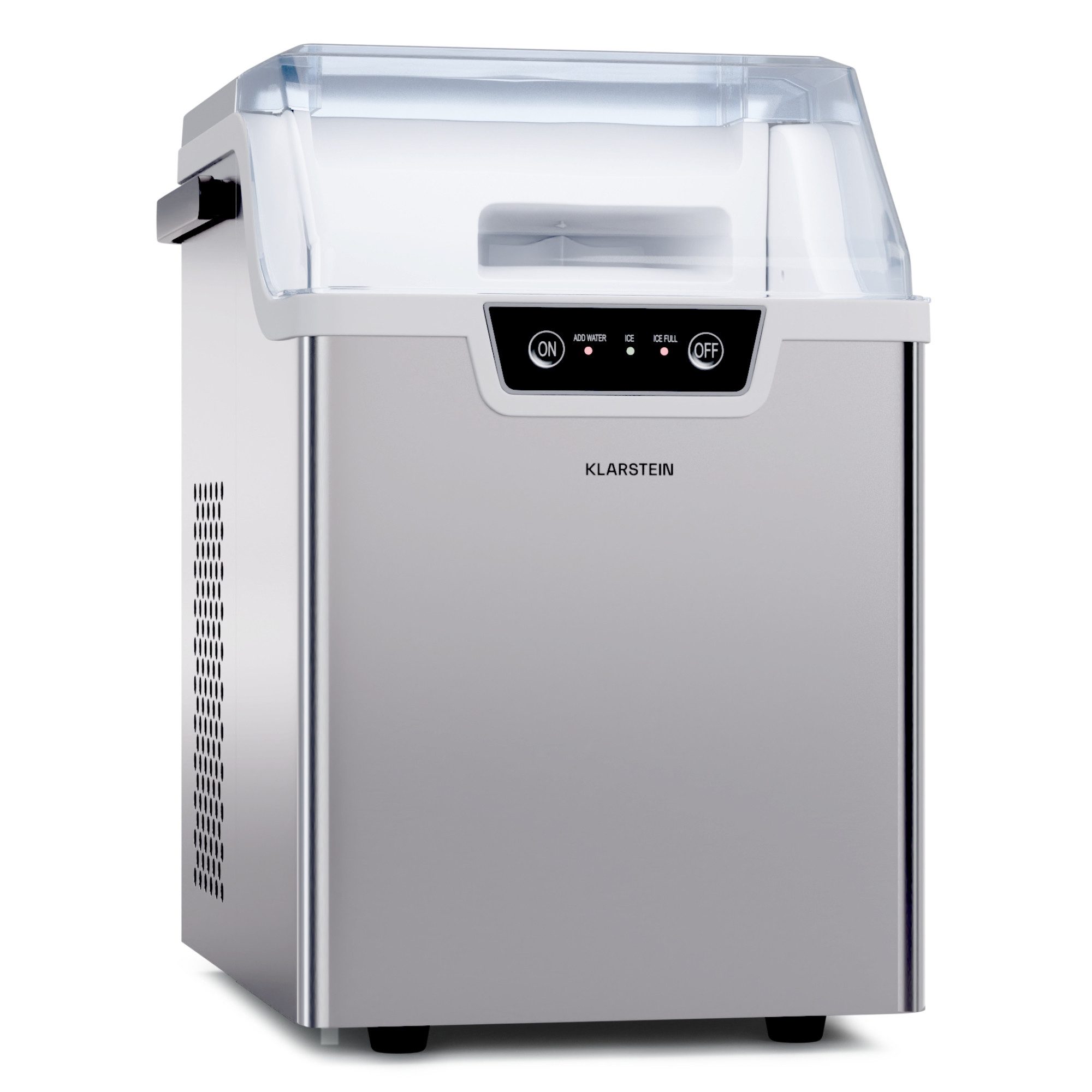 Eiswürfelmaschine Wallberg nugget ice maker 12 kg silver