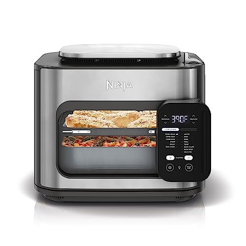 Ninja Combi All in One Multicooker, Oven, & Air Fryer, Complete Meals in 15 Mins, 14 in 1 Functions, Combi Cooker   Air Fry, Bake, Roast, Slow Cook and More, 3 Accessories, Stainless Steel, SFP701 : Home & Kitchen