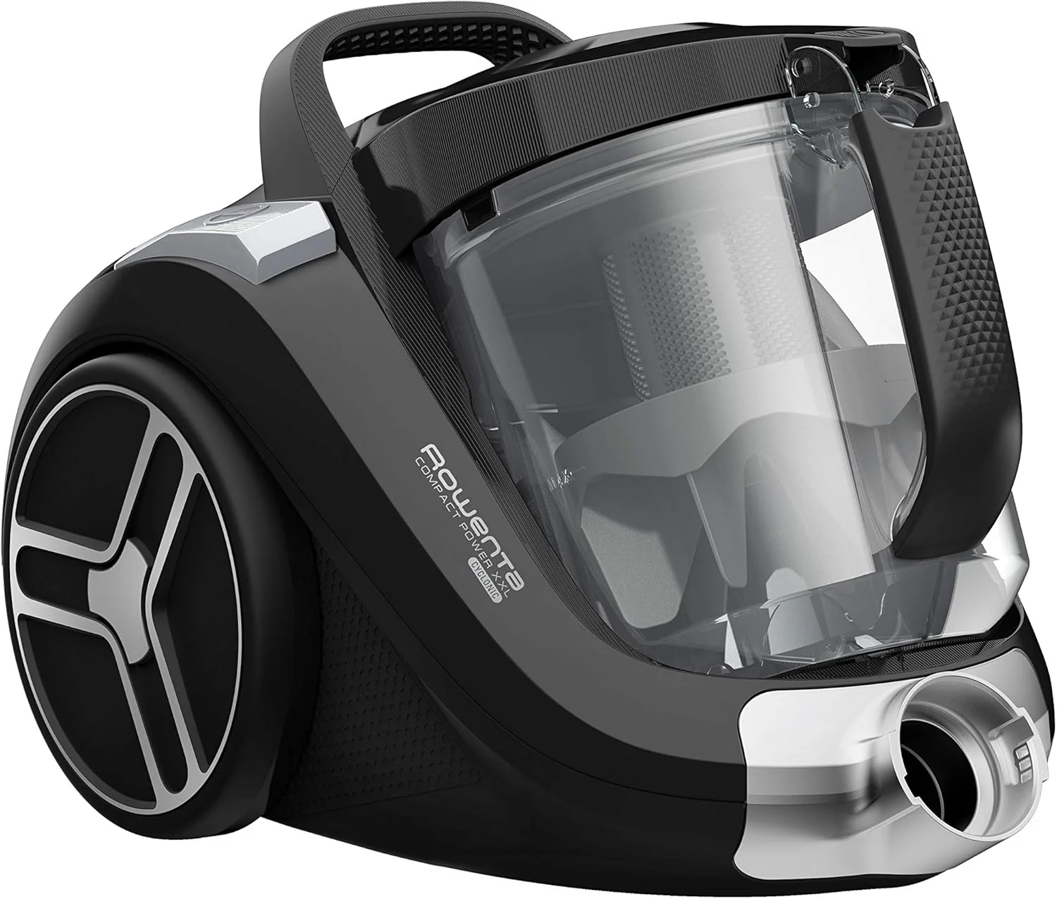 Rowenta RO4825 zakloze stofzuiger Compact Power XXL | 550 watt | 2,5L stofreservoir | Compact & stil | Extreme zuigkracht | Zeer effici?nte zuigmond | Zwart/Grijs