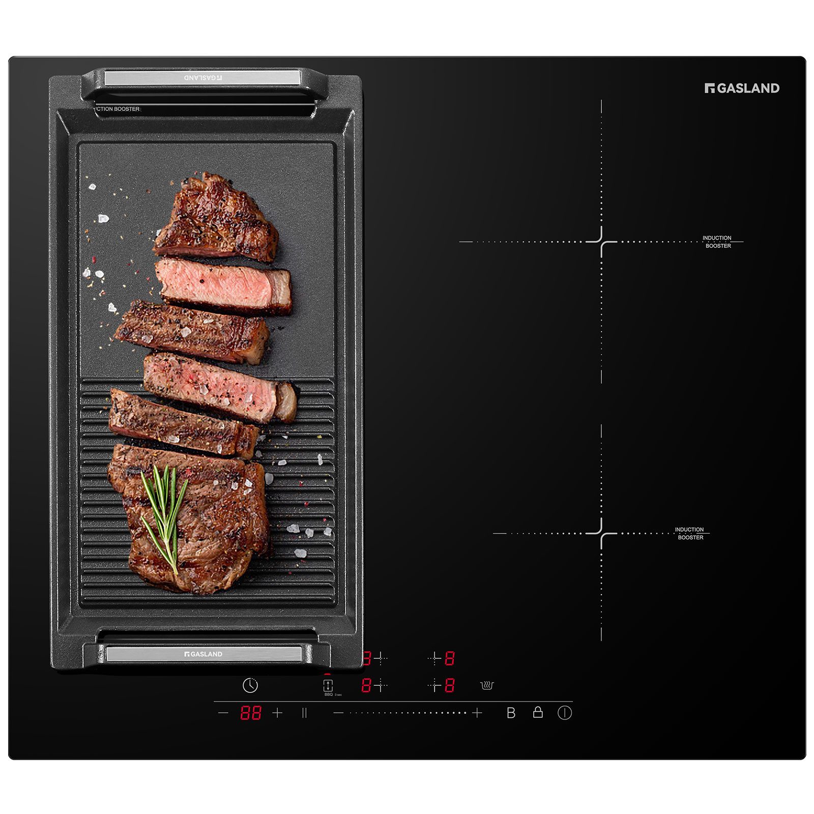 Induktions-Kochfeld 4 Zonen Einbau Induktionskochfelder, FlexInduction für BBQ