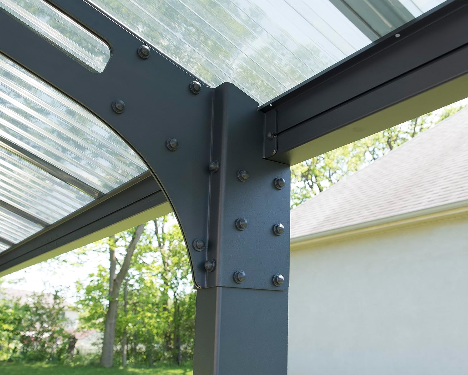 Canopia by Palram Carport Arizona 5000 in policarbonato, alluminio robusto e antiruggine protegge l'auto dalla luce solare