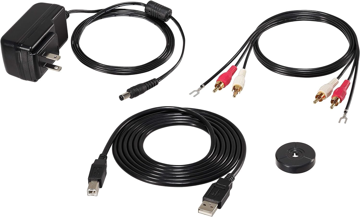 Plattenspieler LP120xBTUSB Direktantrieb Bluetooth USB 33 45 78 U/min Cinch-Anschluss Anti-Skate-Steuerung mit Staubdeckel und Stylus
