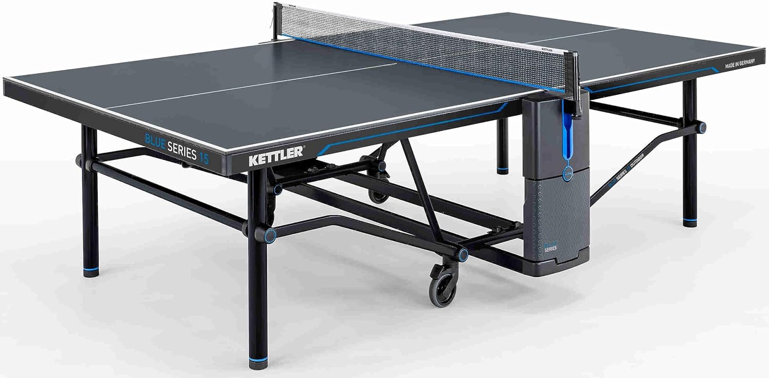 KETTLER K15 I Campo da ping-pong professional | Qualità Made in Germany (certificata TüV) | Resistente alle intemperie | Pieghevole e facile da riporre | Nessun montaggio necessario