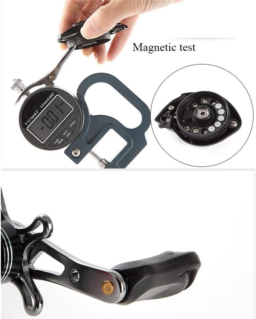 Angelrolle Wassertropfen-Radlager, magnetische Bremse, Langstrecken-Anti-Explosionslinie, Black Ray Fishing Tropfrad(D)
