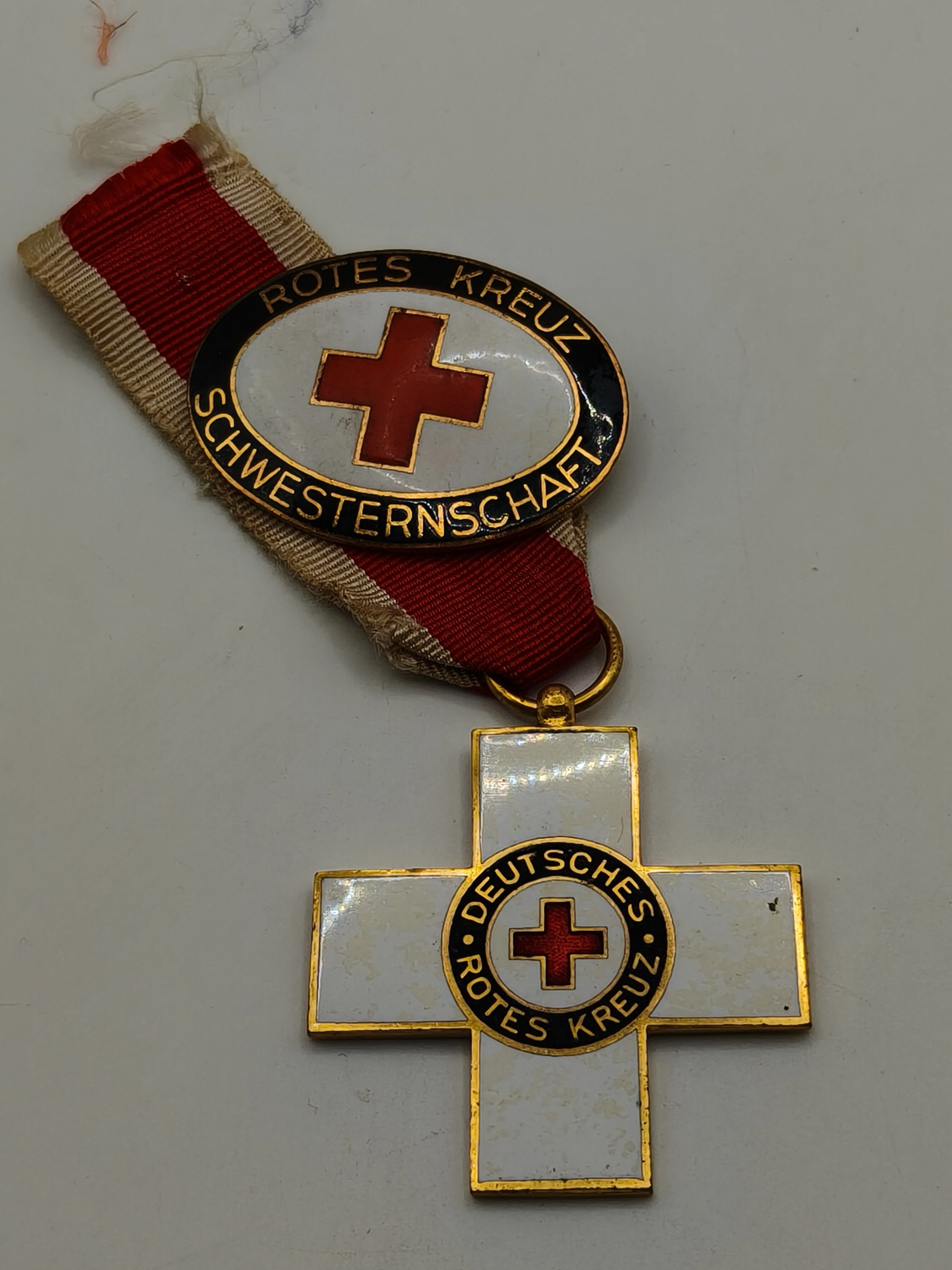 Medal badge Red Cross. Republic of Weimar. Germany.