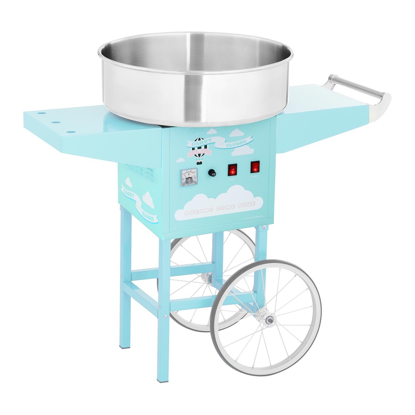 Zuckerwattemaschine Zuckerwattemaschine mit Wagen 52 cm 1200 W