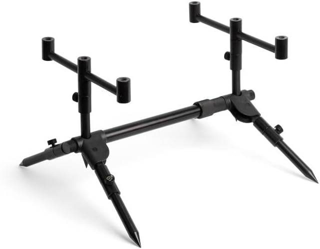 Trakker Quicklock Pod Kit | Schnelle Einrichtung Karpfenangeln Rod Pod | Robustes, stilvolles schwarzes mattes Aluminium | Präzise CAD-Konstruktion | Anti-Verdrehung zentrales TPS-System | Inklusive