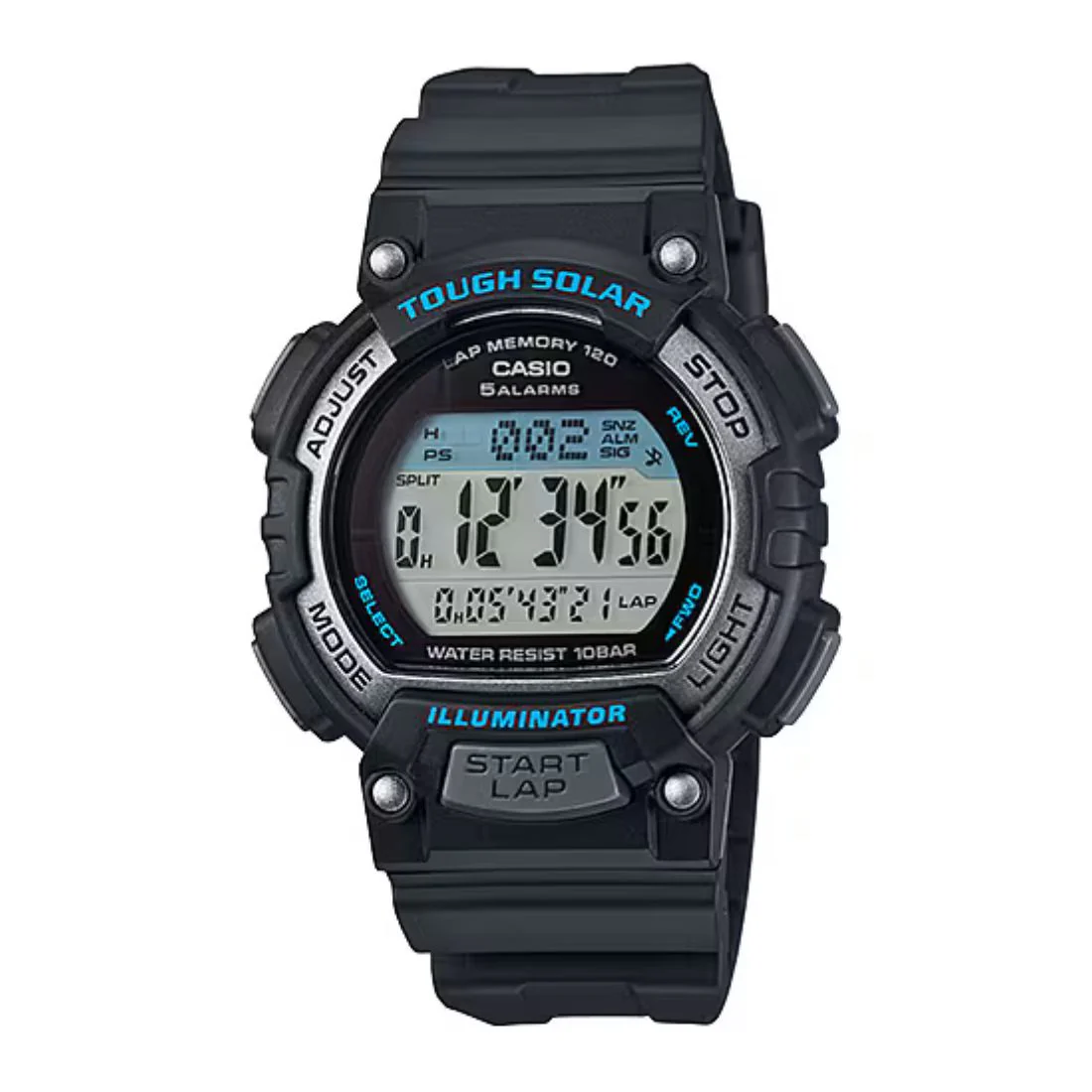 Orologio Casio STL-S300H-1AEF nero dettagli azzurri