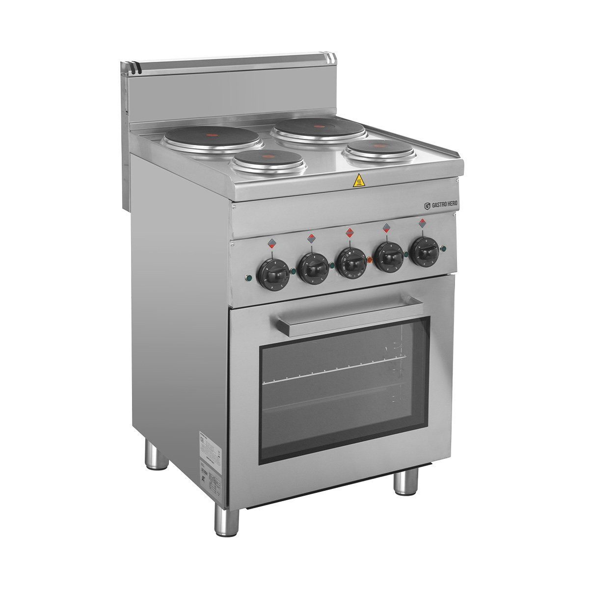 Dönergrill Elektroherd 60/60 mit Elektrobackofen und Elektrogrill - Gastro