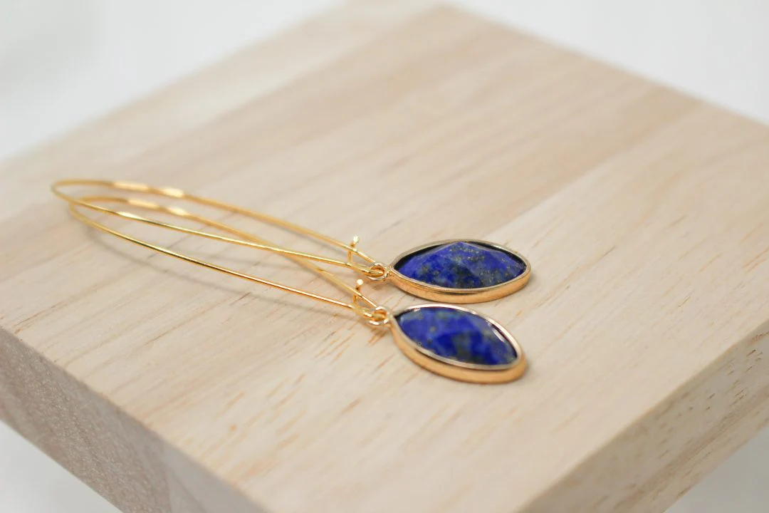 K Kajoux Lapis Marquise Earrings