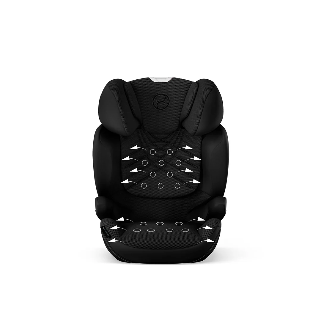 Seggiolino auto CYBEX Solution T i-Fix Plus – Gruppo 2/3, Sepia Nero, con ISOFIX e poggiatesta regolabile in altezza