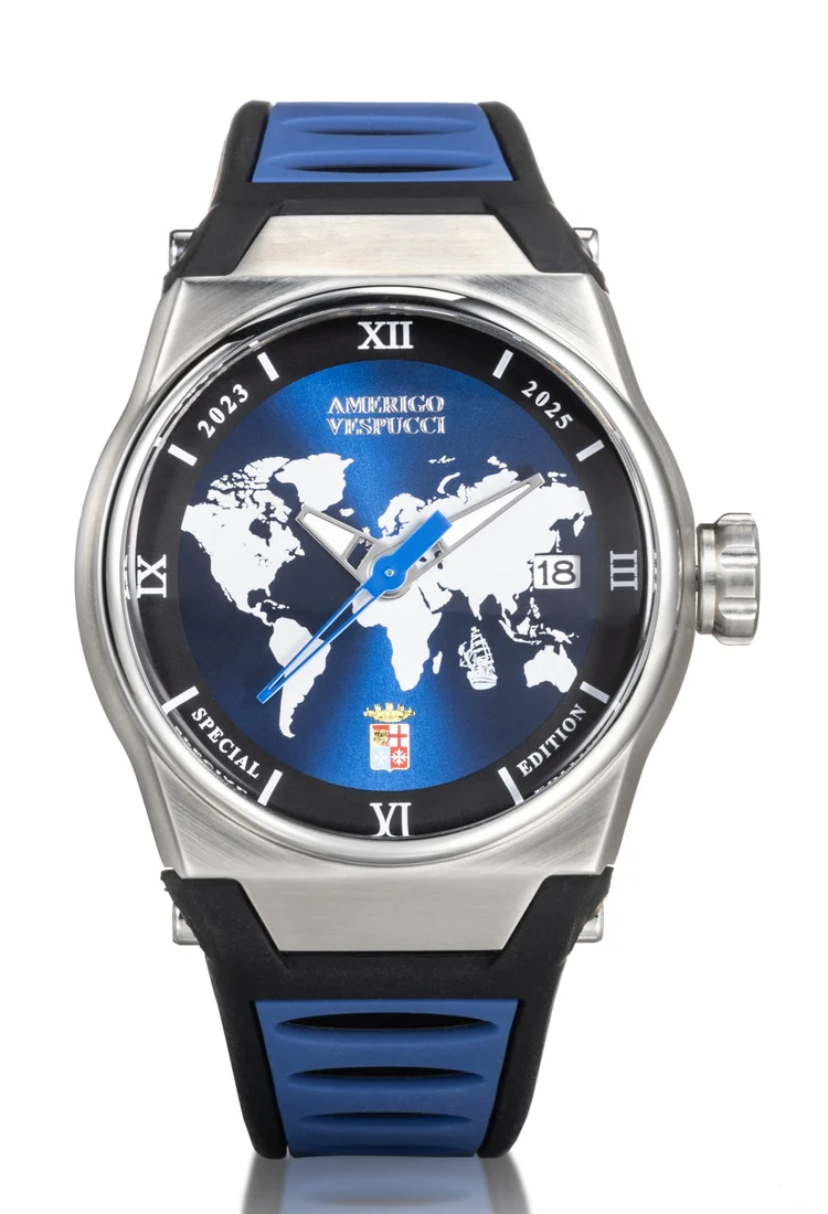 Orologio Locman Amerigo Vespucci Mare silicone blu 0557A02S-00AMVESB