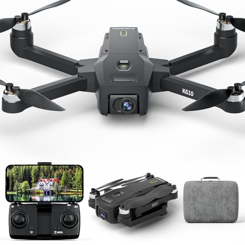 K610 GPS Drone con Telecamera 4K S0NY IMX SD Card,Resistenza Al Vento Di Livello 4,Professionale GPS Droni con 2 Camera Ritorno Auto per Adulti,Motore Brushless 5GHz FPV Droni,Follow Me,meno di 249g : Giochi e giocattoli