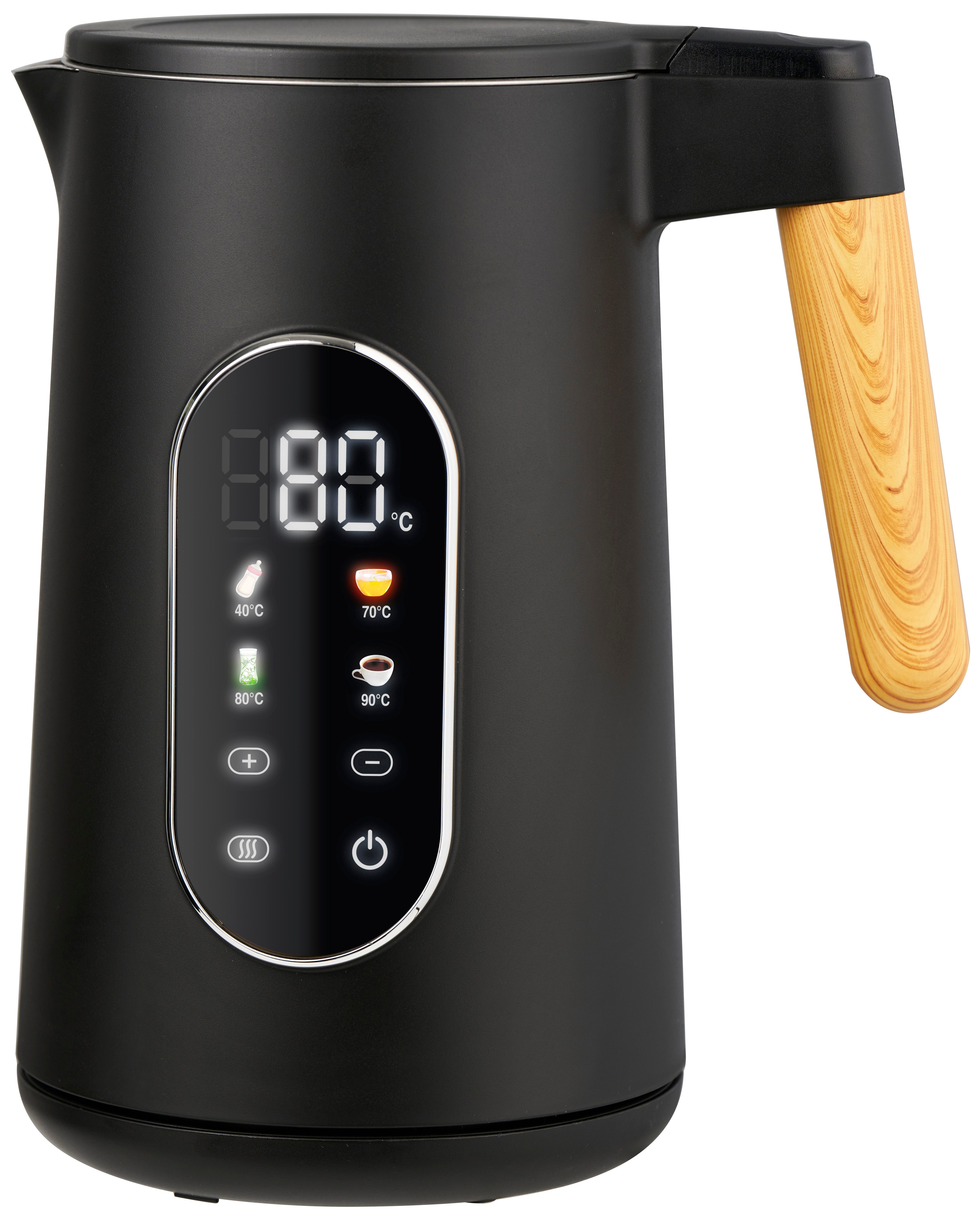 Wasserkocher Wasserkocher 2200 Watt mit Warmhaltefunktion 40–100°C schwarz