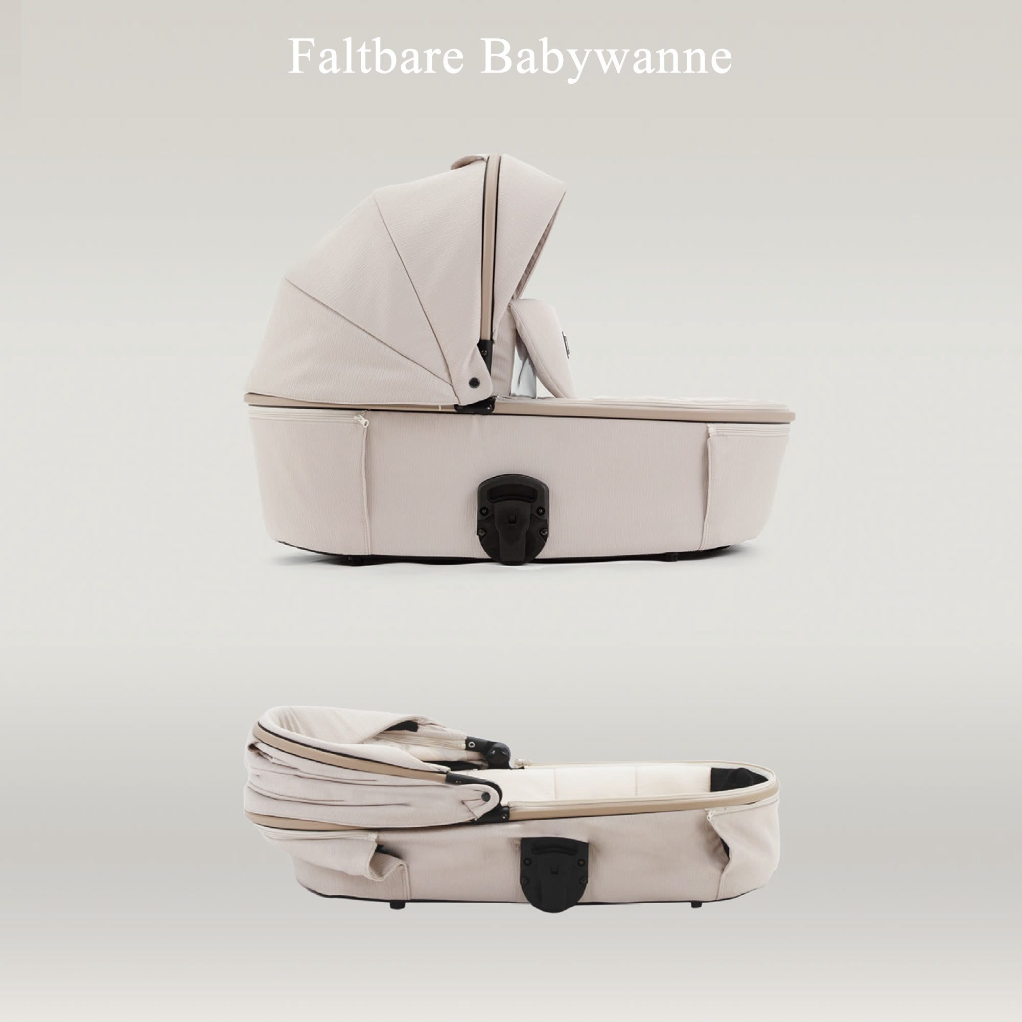 Kombi-Kinderwagen Merida Luxus & Eleganz 2in1, inkl. Wickeltasche & viel Zubehör