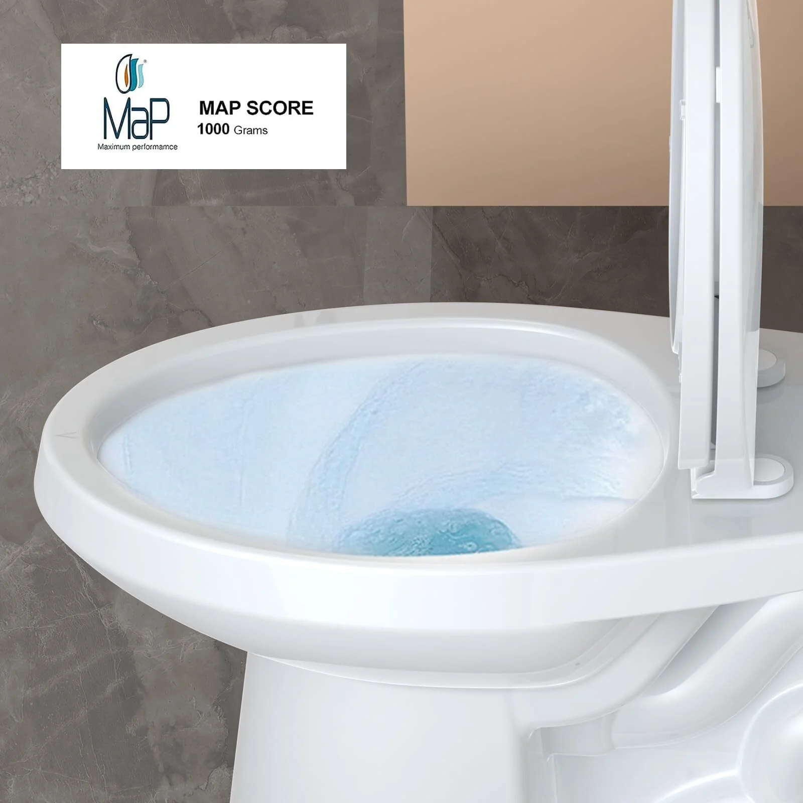 Two-Piece Elongated 1.28 GPF Siphonic Flush Toilet with Soft Close Seat, Universal Height ADA Cotton White (Toilet Seat Included)
