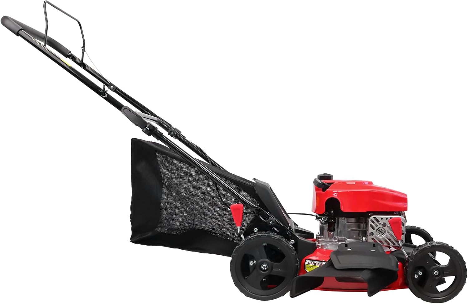 PowerSmart 18 in. 144cc OHV Engine Push 3-in-1 Gas-Powered Walk-Behind Lawn Mower with Height Adjustment and Mulch Bag