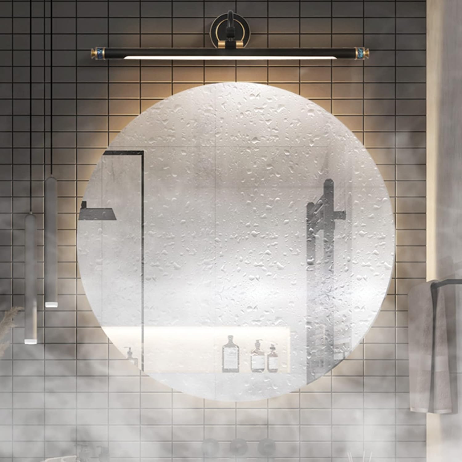 Waschtischbeleuchtung, LED-Spiegel-Frontleuchte, Badezimmer, wasserdicht, beschlagfrei, Make-up-Licht, moderne Luxus-Dekor-Wandleuchte, Waschtischbeleuchtung, Badleuchten (81 cm, neutrales Licht)