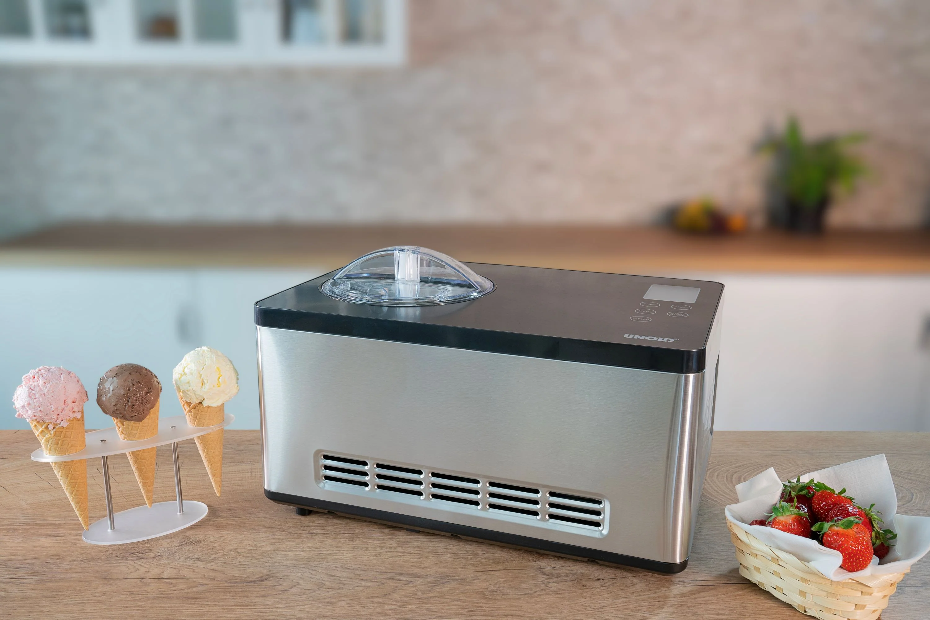 2025 Macchina per gelato Gusto – Capacità 2 litri con compressore integrato