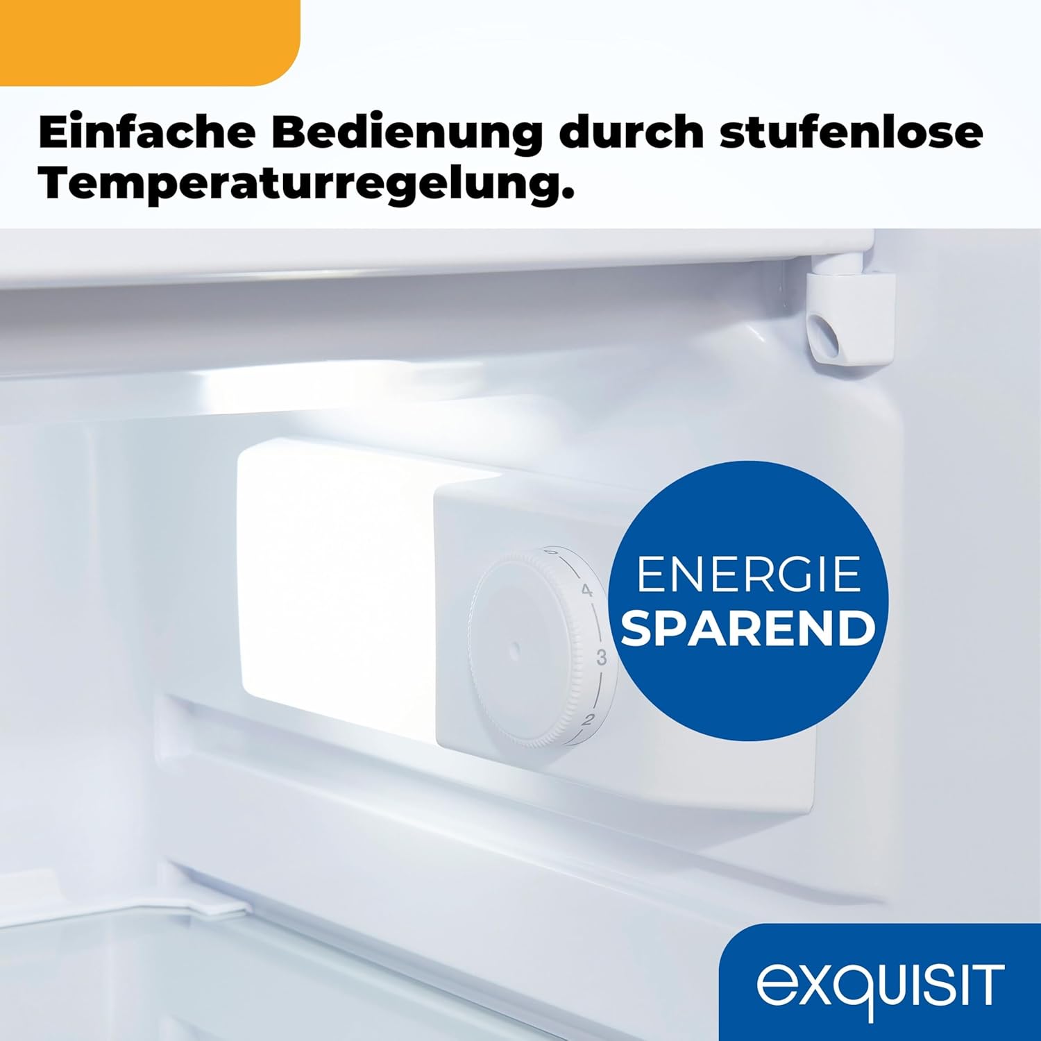 Exquisit Kühlschrank mit Gefrierfach, 109 Liter, kleiner Kühlschrank, 85 cm hoch, freistehend, Kompakt, KS516-4-E-040E weiss