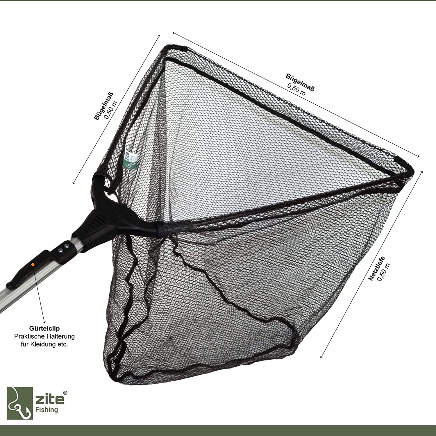 Zite Fishing Angel-Set Feeder-Angeln / 2 Feeder-Ruten 3,60m / 2 Angelrollen mit Schnur Bespult + Alu-Ersatzspulen / 1 Rutentasche 150cm / 1 Unterfangkescher 2,10m
