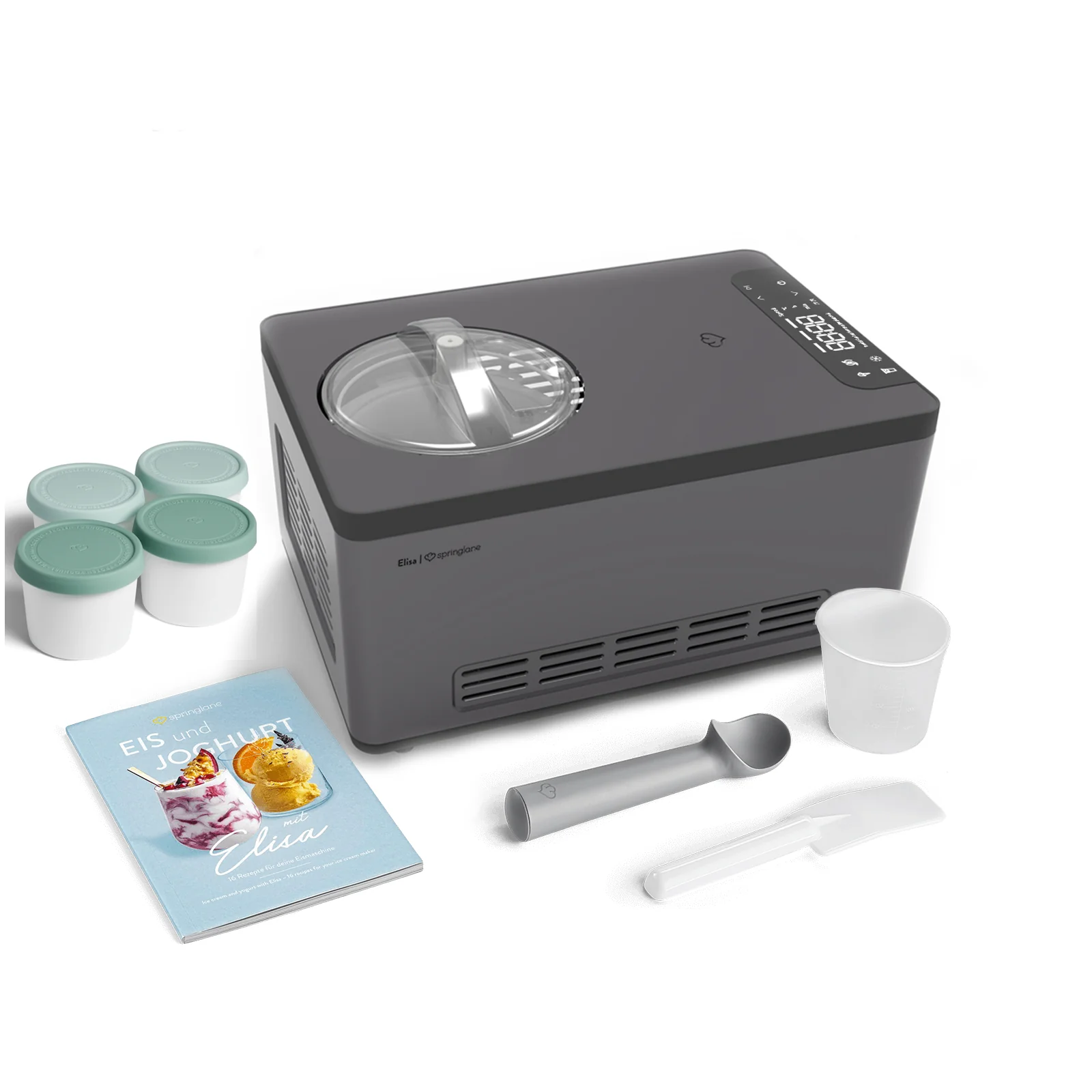 Macchina per il gelato Elisa 2,0 litri - Nero o Argento