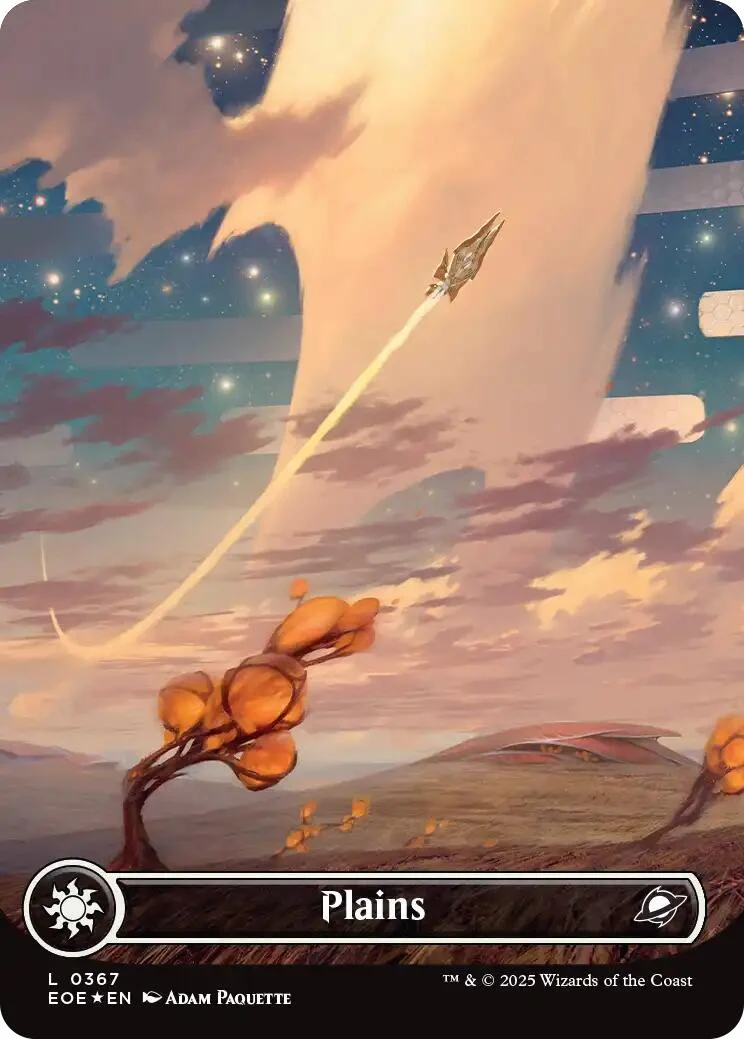 Plains (0367) (Borderless) (Galaxy Foil) (367) (EOE)
