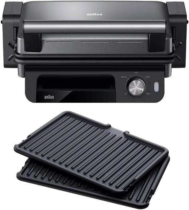 Braun MultiGrill 5 3in1 Grillpositionen Kontaktgrill BBQ Ofen Dunkelgrau