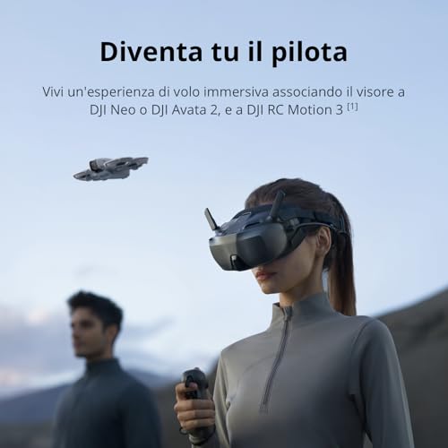 DJI Goggles N3, FPV Goggles con schermo ultra ampio da 1080p, esperienza di volo immersiva, visore per drone FPV, dirette senza fili, visore per drone, kit pronto all'uso, cursore AR : Amazon.it: Elettronica