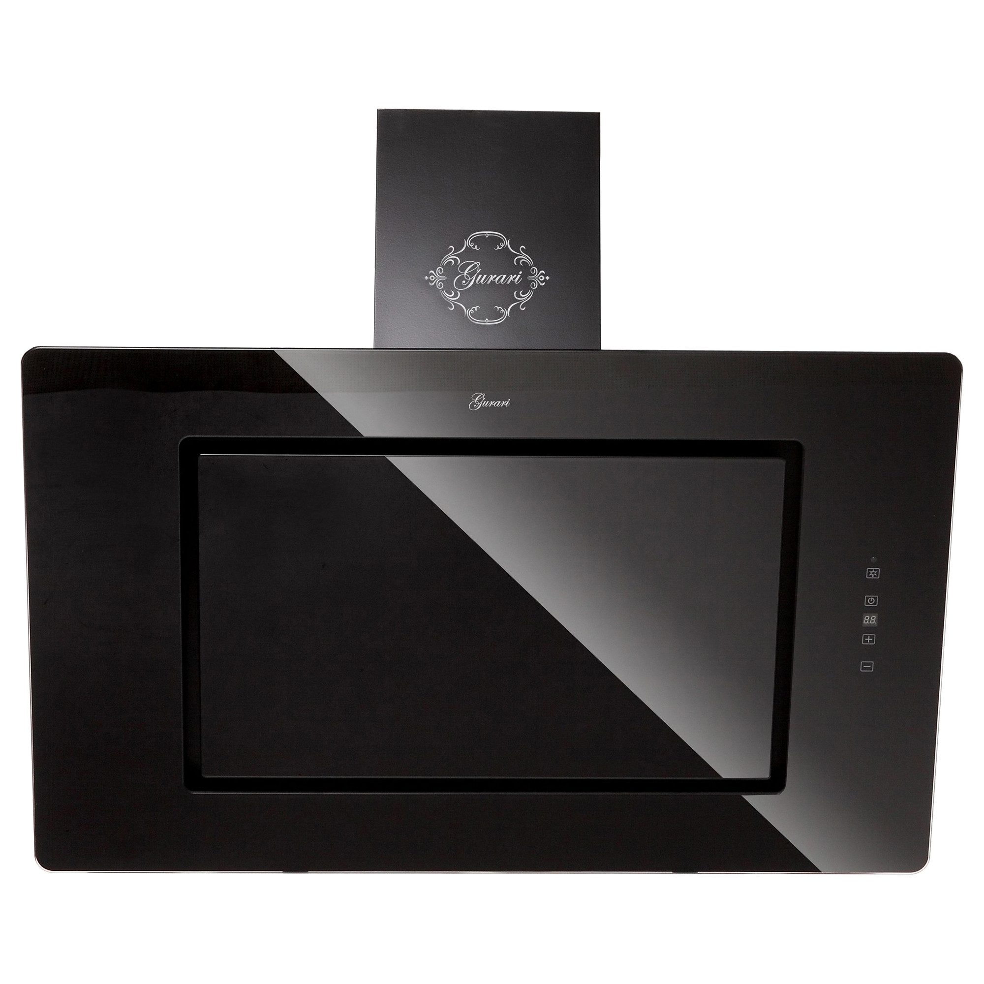 Wandhaube GCH 155 BL 90 PRIME N Dunstabzugshaube 90 cm Schwarz Glas,1000m³/h