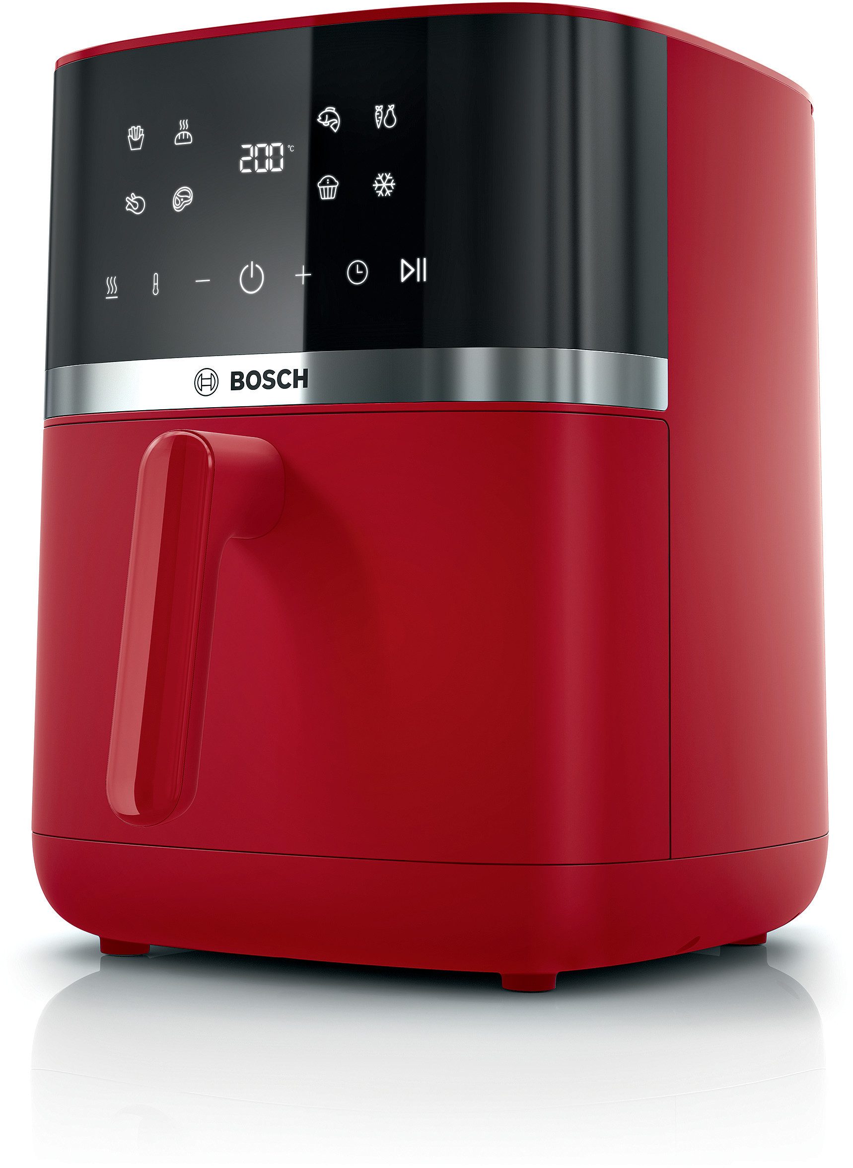 Heißluftfritteuse Air Fryer Serie 4, MAF462RO, 6,1l, 2 Heizelemente, 7 Programme, rot