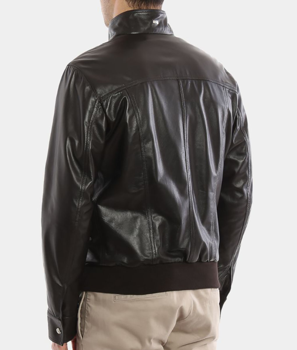 Charlie Black Leather Jacket