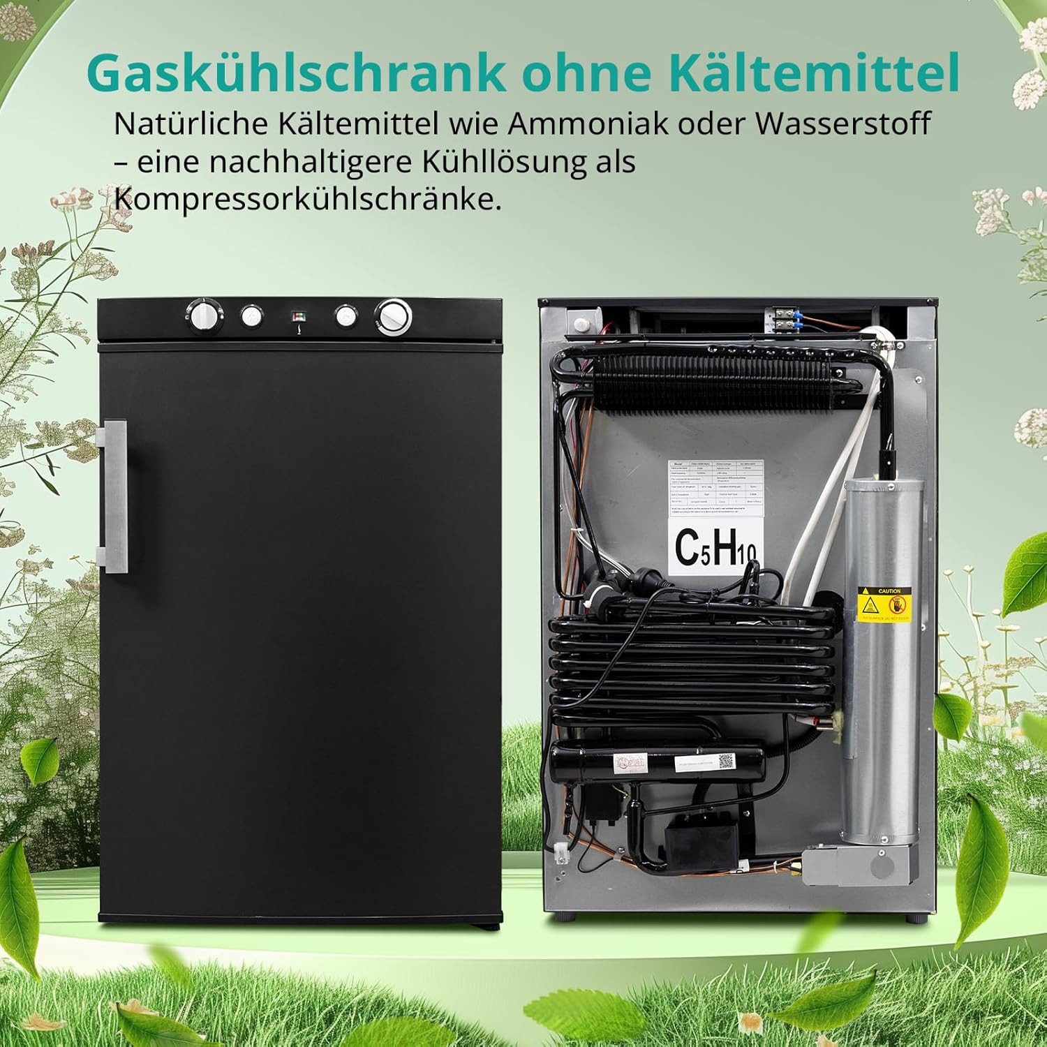 Kühl-/Gefrierkombination DSG-100B2E-A 220V 12V Gas