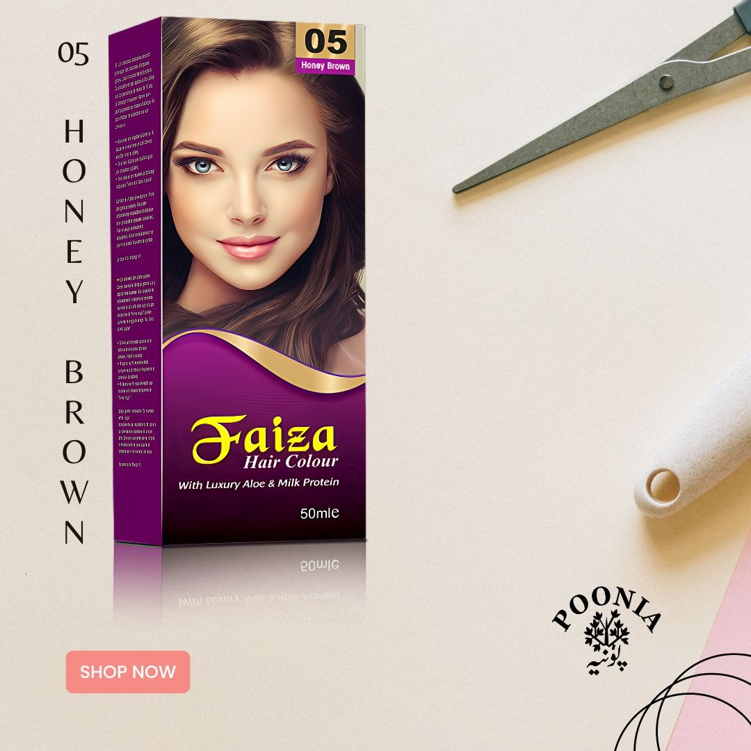 Poonia Brothers Faiza Hair Color �?Honey Brown 05