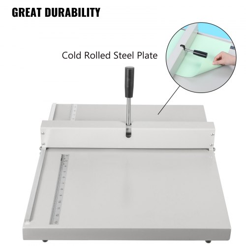 VEVOR Rillmaschine 480 mm, Manuelle Nutmaschine 508 mm x 600 mm x 140 mm, Creasing Maschine 9,5 kg, Bürobedarf und Schreibwaren mit Arbeitssparender Griff, Falzmaschine für Dateien, Karten
