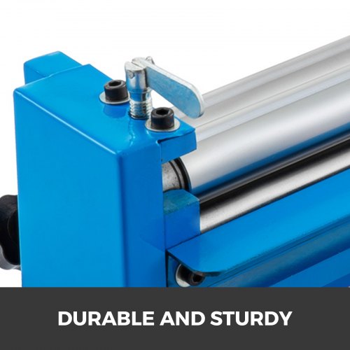 VEVOR Rundbiegemaschine, Max. Dicke 1 mm Handrohrbieger Biegeapparat, Max. Breite 320 mm Rollenbieger, 32 mm Biegedurchmesser Rundbiegegerät, 132 mm Kurbellänge Manuelle Vollblechbiegemaschine