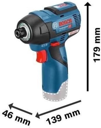 Bosch Professional 12V System Akku Drehschlagschrauber GDR 12V-110 (inkl. 2x Akku GBA 12V 3.0Ah, Schnellladegerät GAL 12V-40l, Einlage Zubehör, Einlage, L-BOXX)