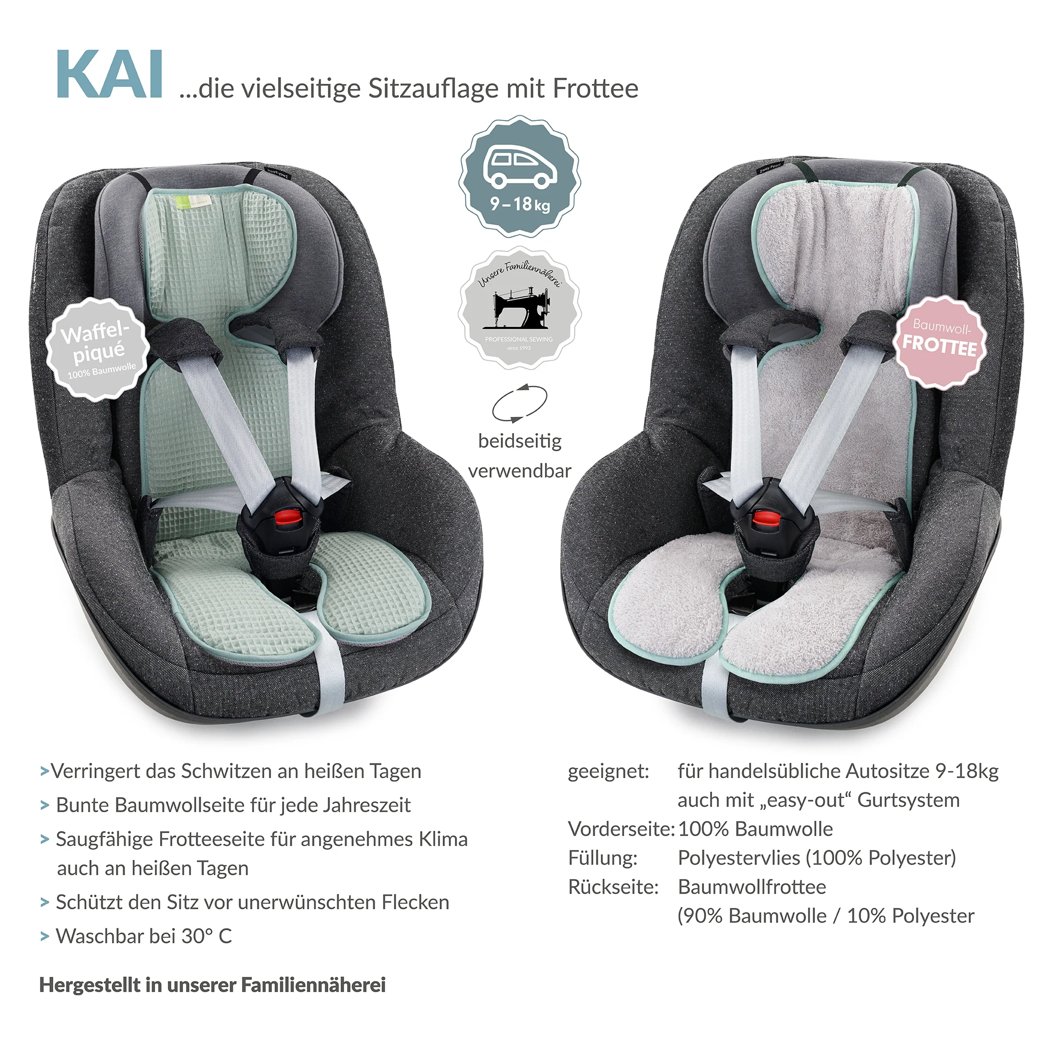 KAI FROTTEE die klassische Autositzauflage