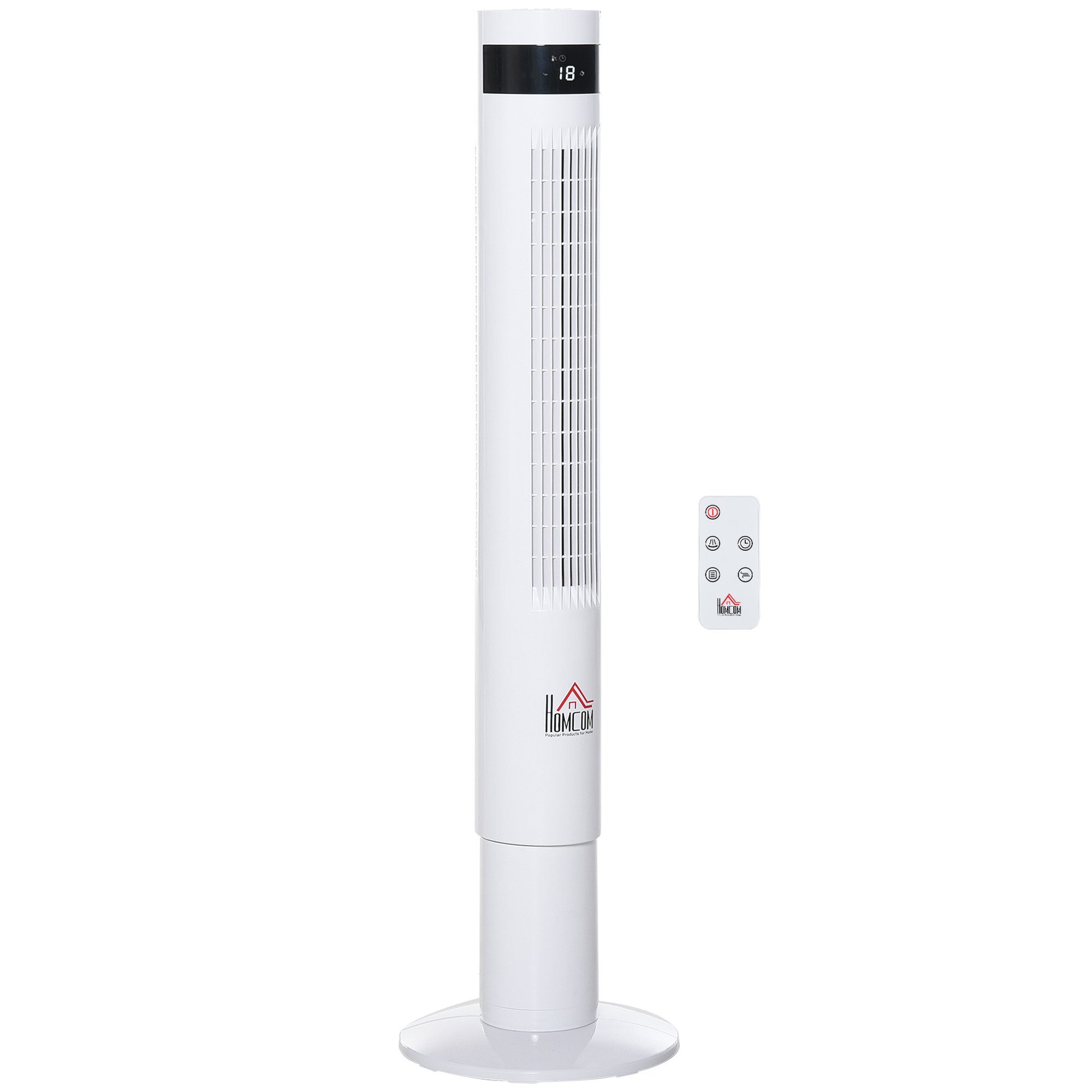 Turmventilator Turmventilator mit Fernsteuerung, 85° Oszillierender, 110cm
