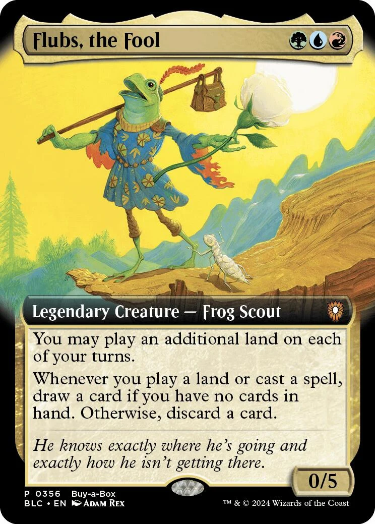 Flubs, the Fool (Extended Art) (356) (Buy-A-Box Promos)