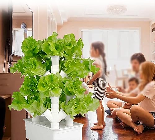 YZJL Torre idroponica Verticale Torre per Piante vegetali 16/24/32 vasi Tubo in PVC Kit idroponico Sistema di Coltivazione Aquaponics per Giardino di Erbe a Foglia(Size:3columns) : Amazon.it: Giardino e giardinaggio