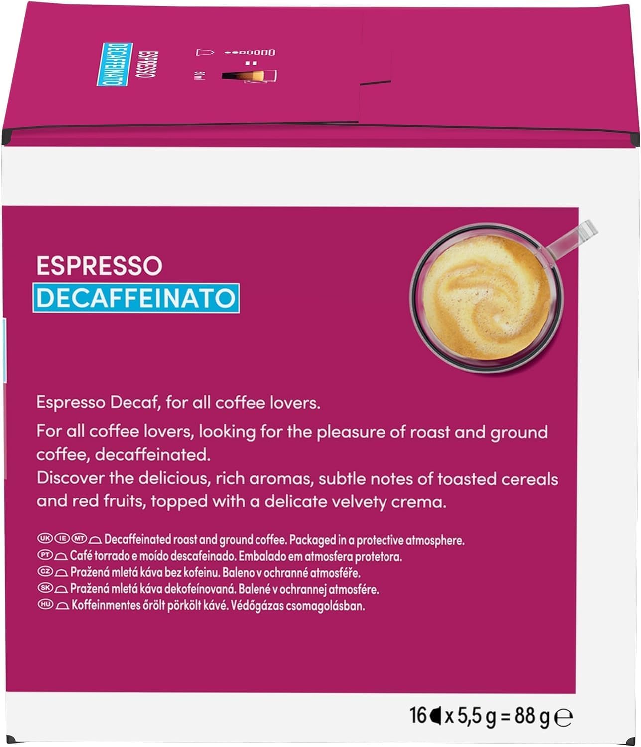 NESCAFÉ DOLCE GUSTO De'longhi Genio S, Macchina per Caffè Espresso e Altre bevande in capsula, Automatica, Antracite + Espresso Decaffeinato Caffé 96 capsule