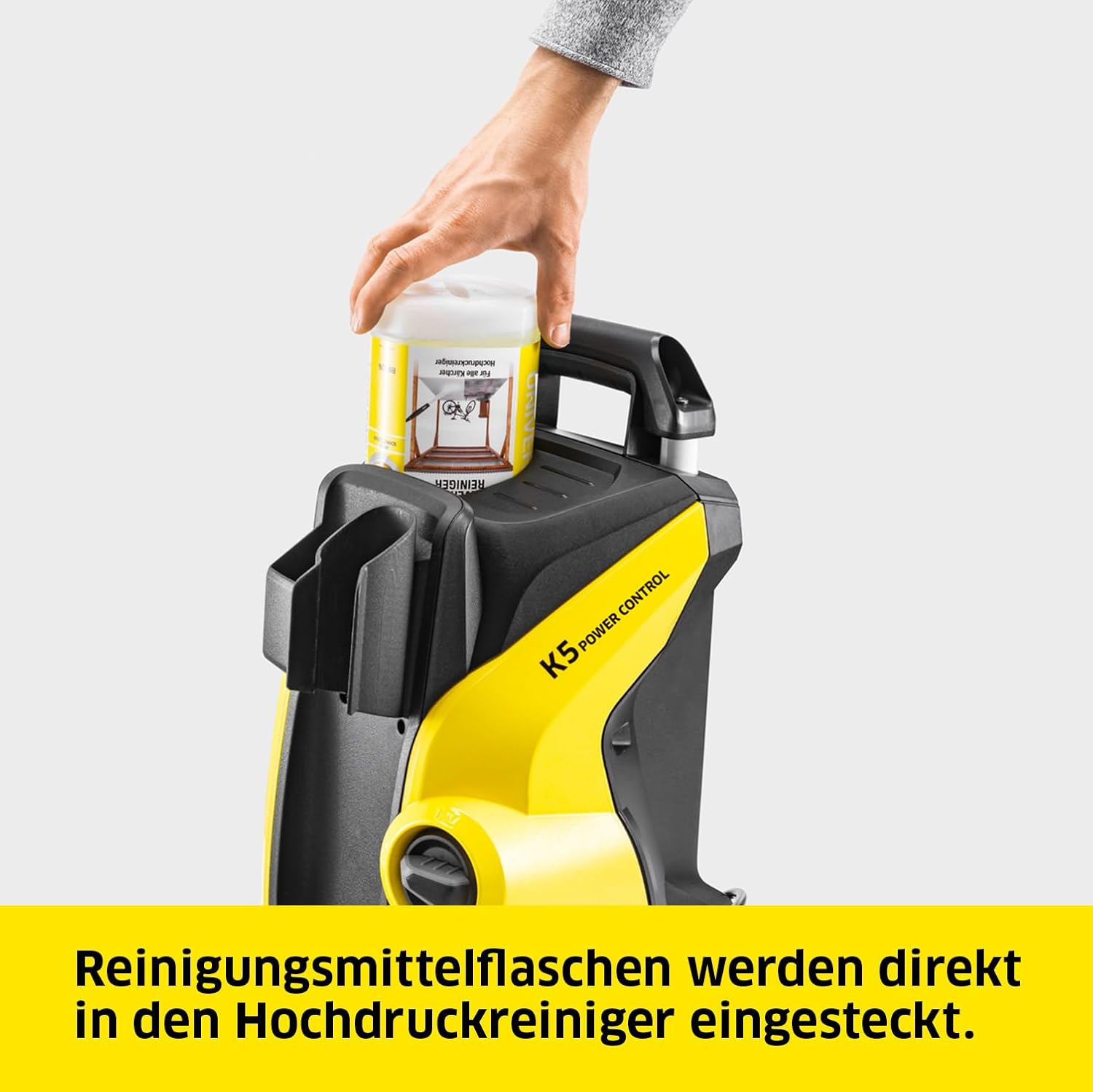 Krcher Hochdruckreiniger K 5 Compact, Druck: max. 145 bar, Durchfluss: max. 500 l/h, Flchenleistung: 40 m/h, Wasserfilter, Gewicht: 12 kg, Hochdruckschlauch und -pistole, Dreckfrser, Strahlrohr