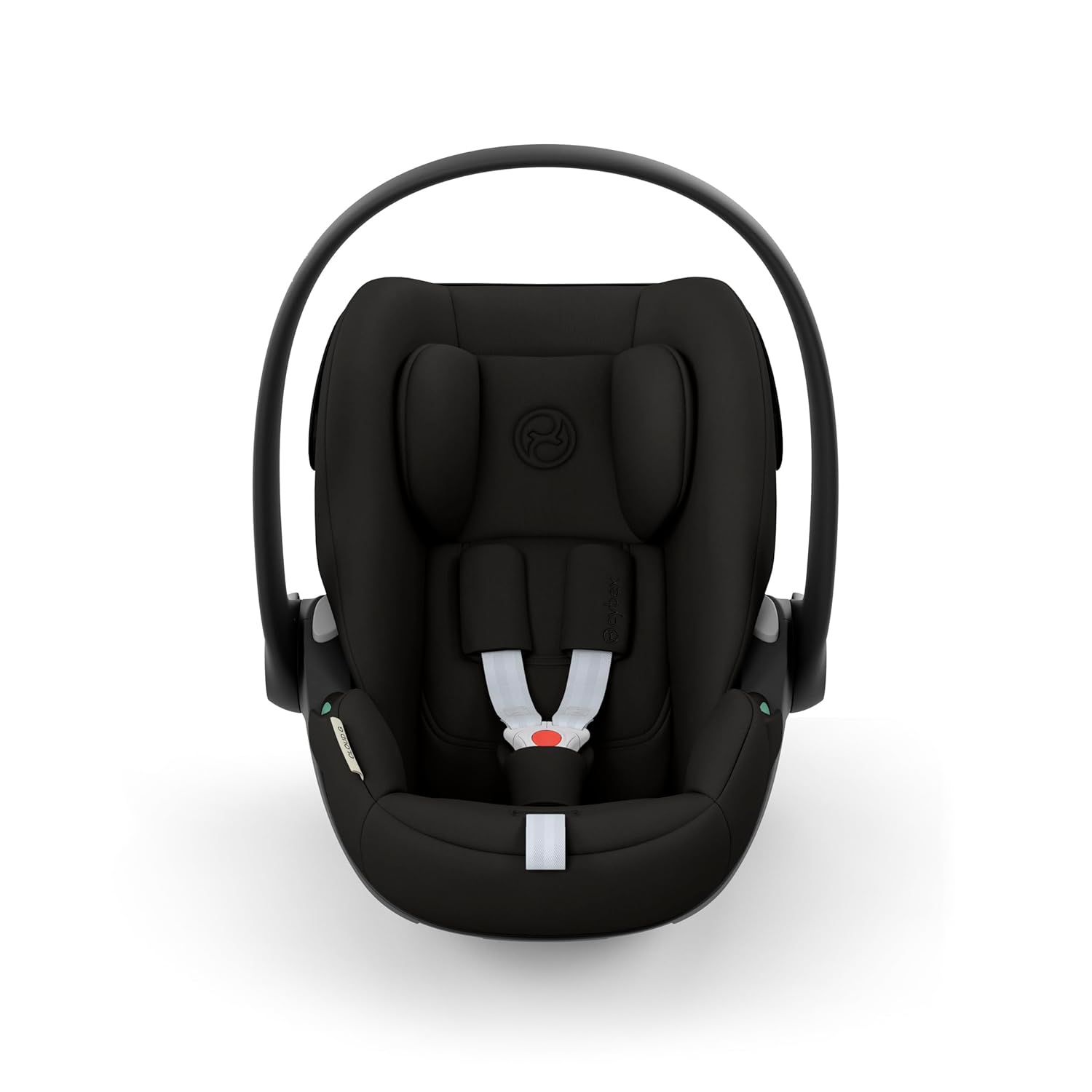 CYBEX Gold Babyschale Cloud G i-Size Comfort, Inkl. Neugeboreneneinlage, Ab Geburt bis ca. 24 Monate, Für Kinder ab 40 cm bis 87 cm, Max. 13 kg, Moon Black