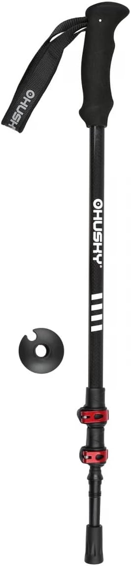 Husky Wanderstöcke (Set) Trekking Siris Carbon Flip-Lock-Schwarz
