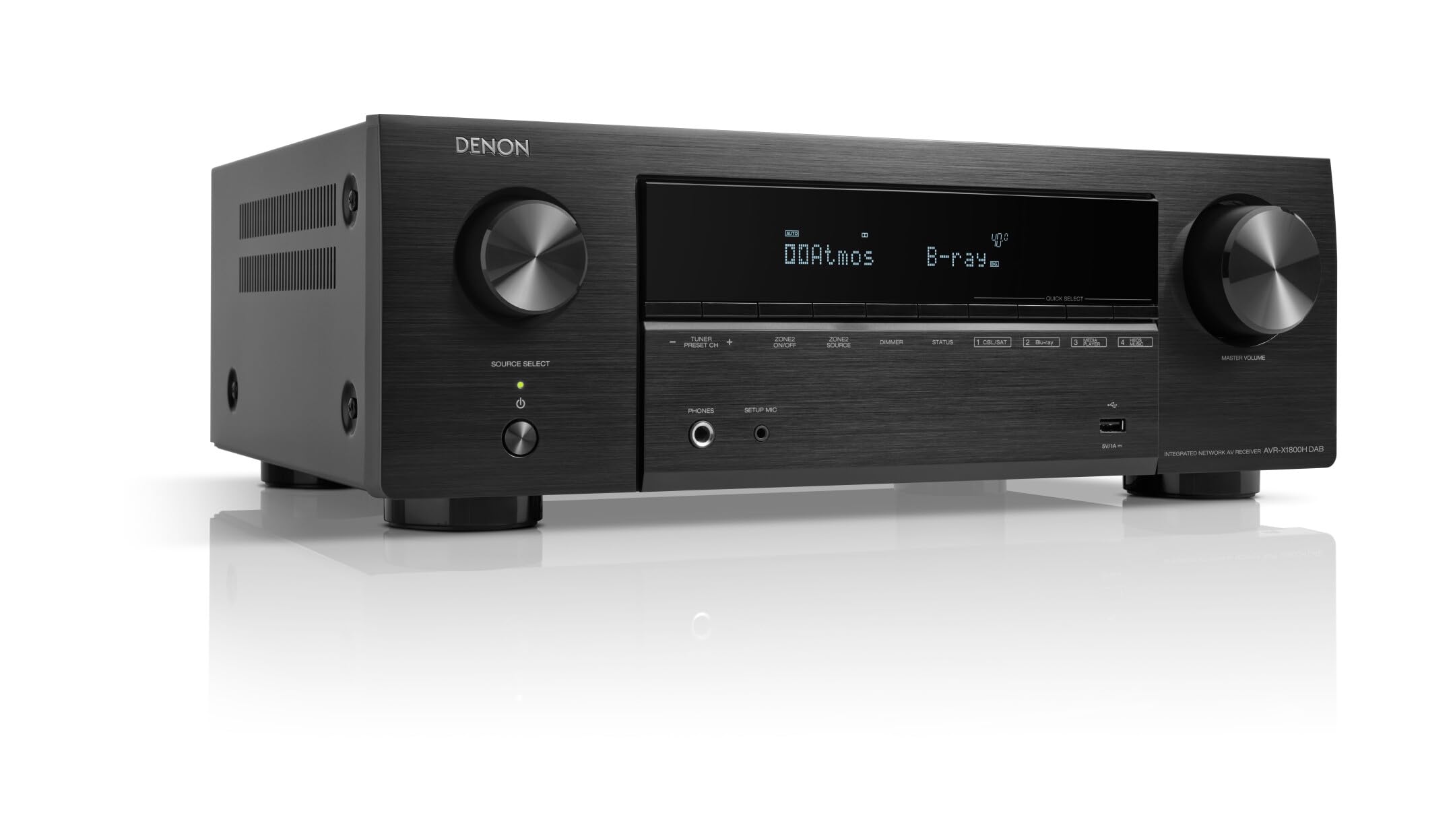 AV-Receiver AVR-X1800H DAB 7.2-Kanal 145 W Dolby Atmos DTS:X 8K HDMI HEOS WLAN Bluetooth AirPlay 2 Audyssey Raumkorrektur