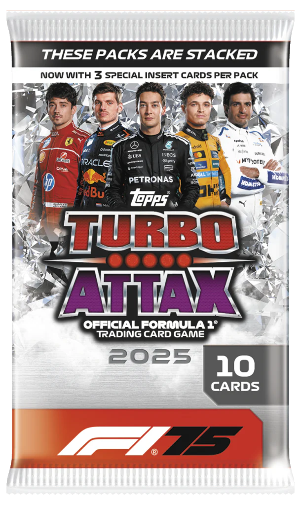 TURBO ATTAX Formula 1 2025 Trading Card Booster Pack