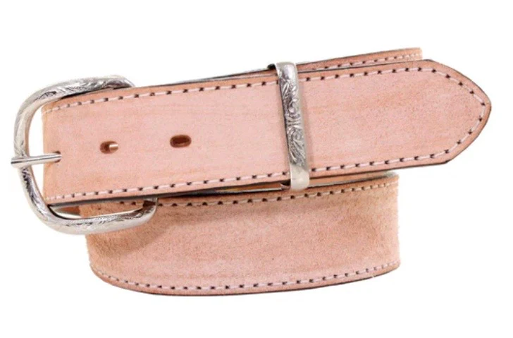 Double J Saddlery - Natural Rough Out Belt