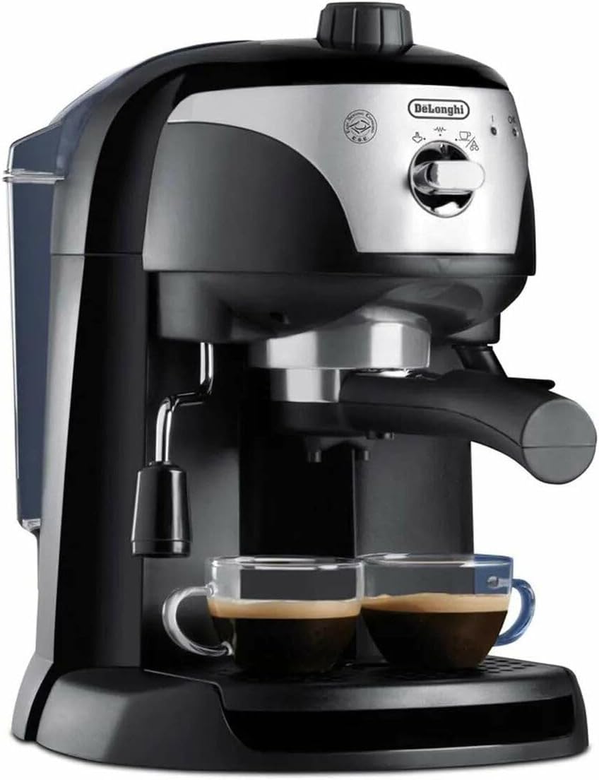 De'Longhi EC221.B macchina per caffè espresso con pompa in Acciaio inoxidabile, 1100W, 1L, nero